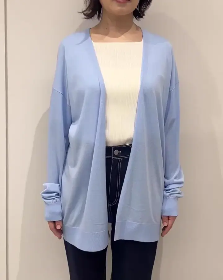 着流しカーディガン/接触冷感/洗える/WEB限定サイズあり(カーディガン