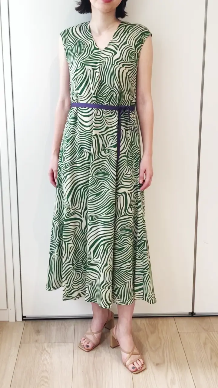 シビラ ノースリーブ ワンピース ロングワンピース Sybilla M ロング