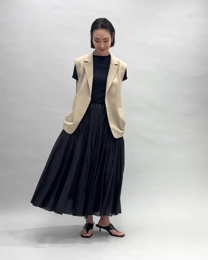 リネンライクジレ(ベスト・ジレ) | MICHEL KLEIN(ミッシェルクラン