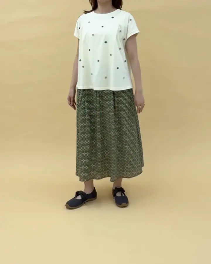 45R サイズ0 麻 × 絹 カットソー 45R サイズ0 麻 × 絹 カットソー