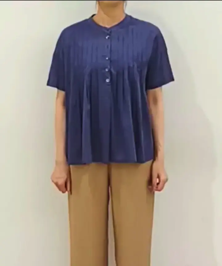 洗える]コットンボイルピンタックブラウス(ブラウス・シャツ) | GIANNI