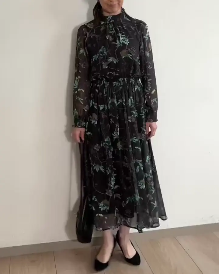 シフォンブラウス 洗える]水彩花柄シフォンブラウス(ブラウス・シャツ) | MK MICHEL