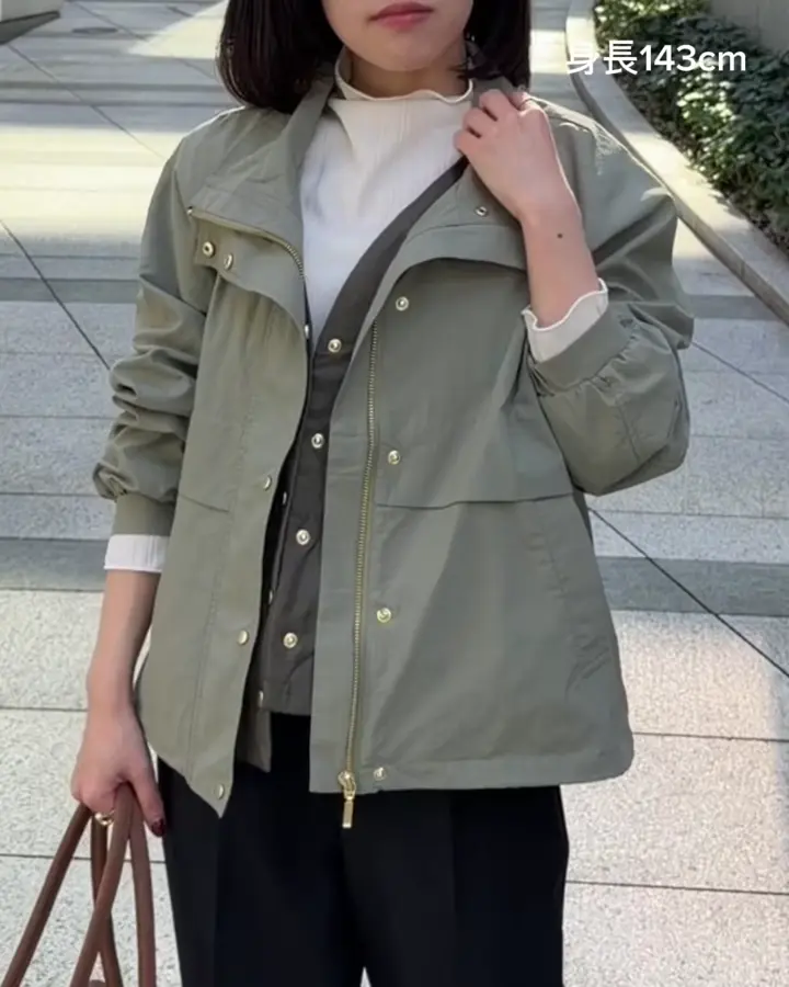 低身長サイズ】ベスト付き ナイロン ワッシャー ブルゾン(その他の