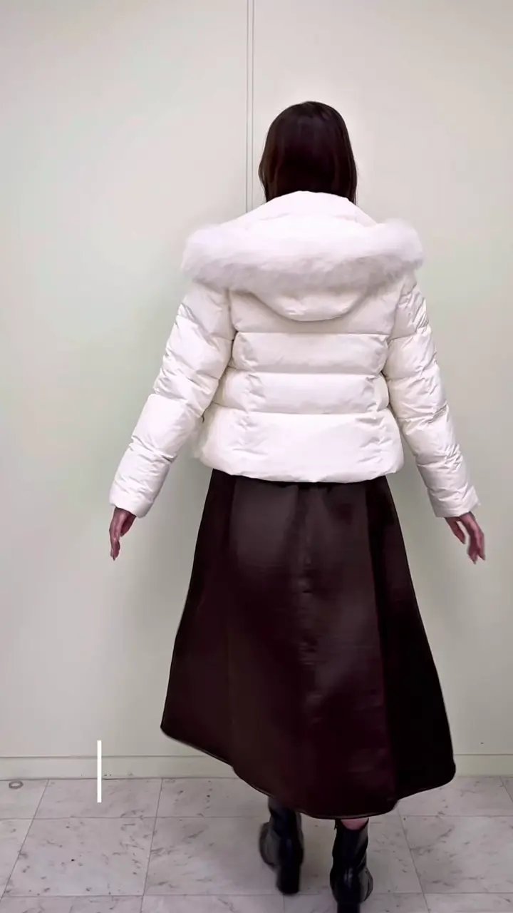 FOXファー付きショートダウン