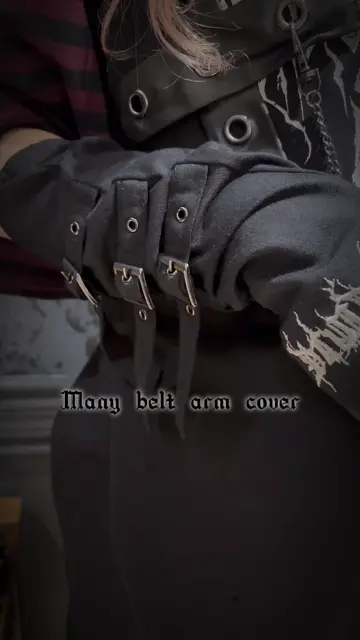 メニーベルトアームカバー（グッズ｜黒・赤・濃グレー・オフホワイト