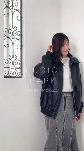 今季トレンドNo1大人の辛口ジャケット】フェイクレザービッグ