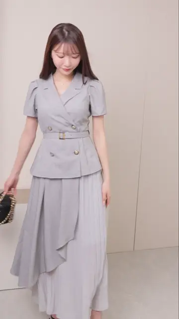 LIP SERVICE（リップサービス）｜ ジャケットレイヤードプリーツ