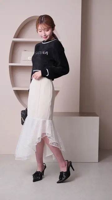 LIP SERVICE（リップサービス）｜ シアーチェックマーメイドスカート