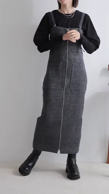 LADYMADE（レディメイド）｜ フロントジップラメニット