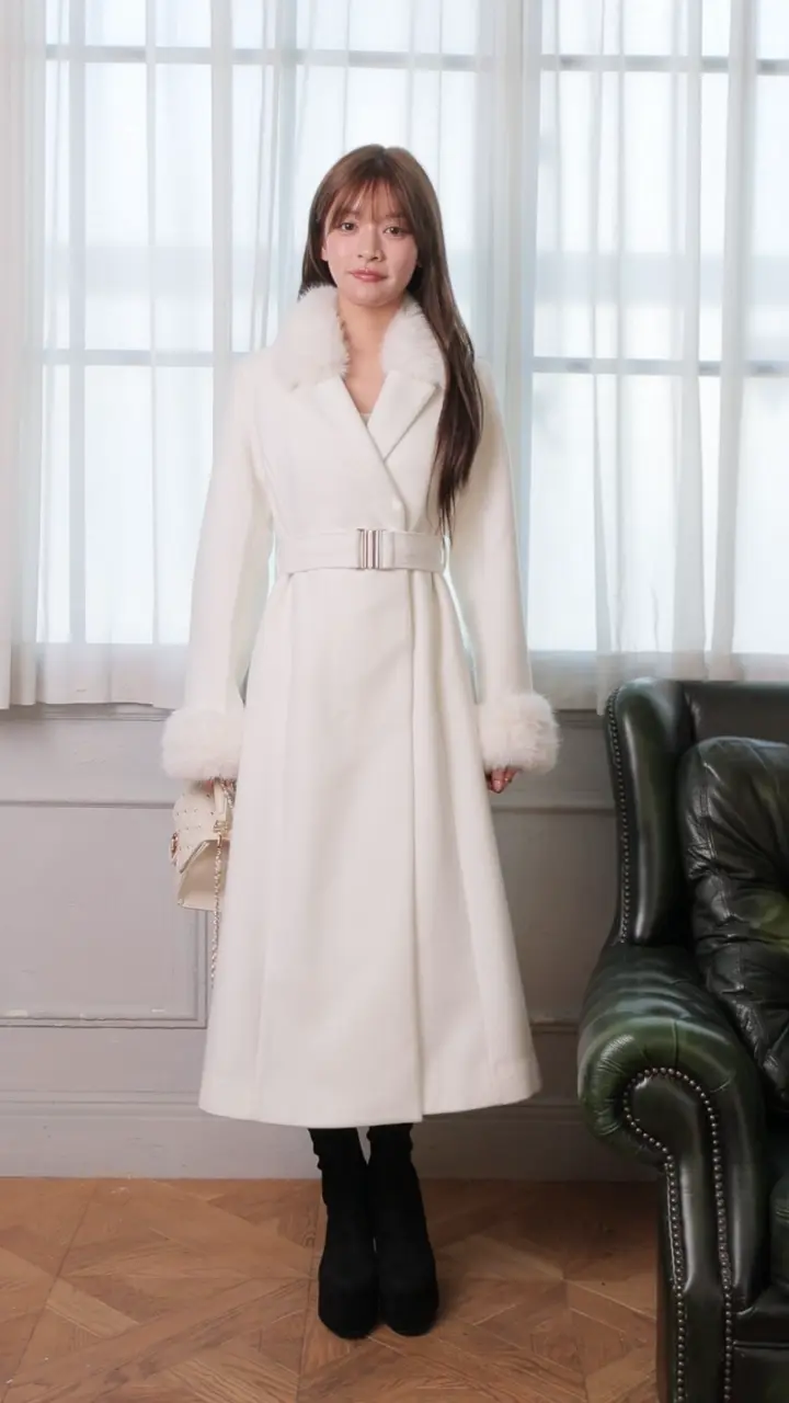 LIP SERVICE（リップサービス）｜ LADYライクファーカラーロングコート