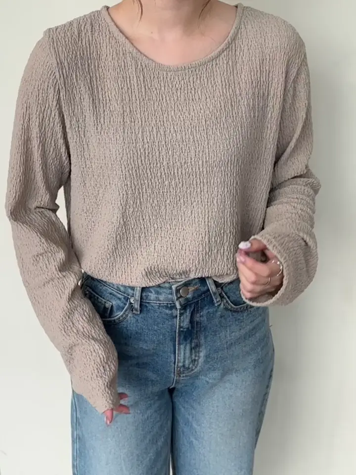 ANEWジャガードプルオーバー　L クルーネックジャガードプルオーバー - ベルーナ【公式】