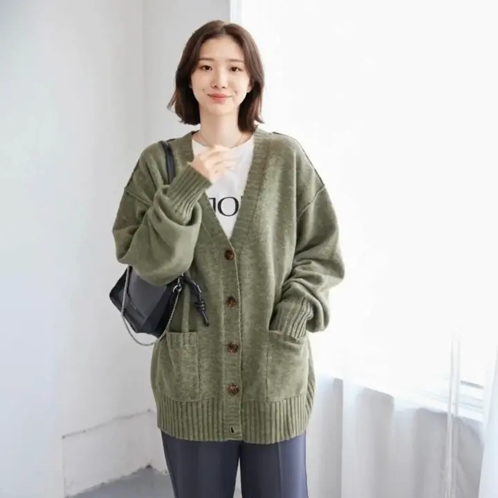 【新品未使用】ミドル丈華やかニットカーディガン 洗えるもちもち ミドル丈ニットカーデ - ベルーナ【公式】