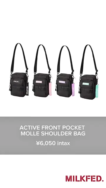 ACTIVE FRONT POCKET MOLLE SHOULDER BAG MILKFED. – calif（カリフ