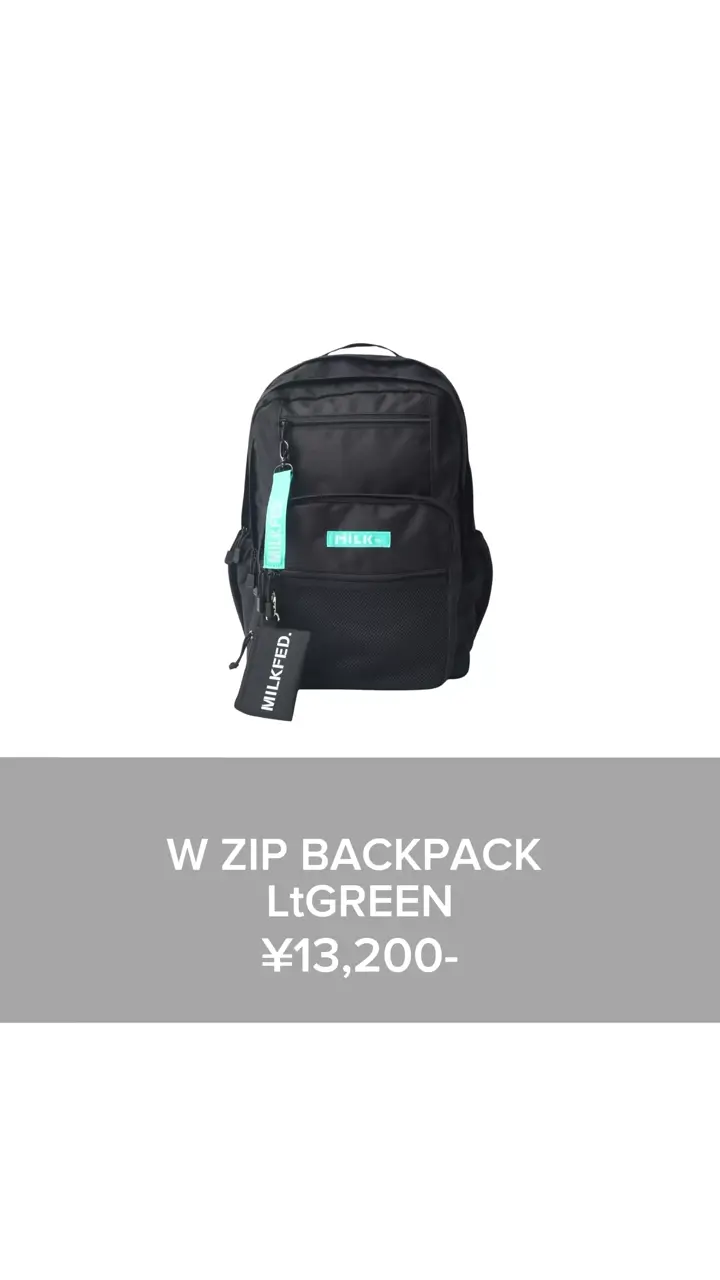 W ZIP BACKPACK LtGREEN – calif（カリフ）公式サイト