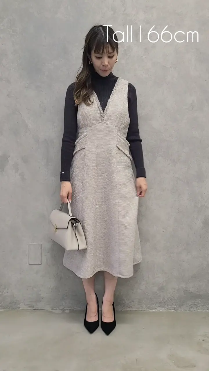 ♡フレアスページ♡ SALE】フリンジツイードフレアジャンスカ - 12Twelve Agenda