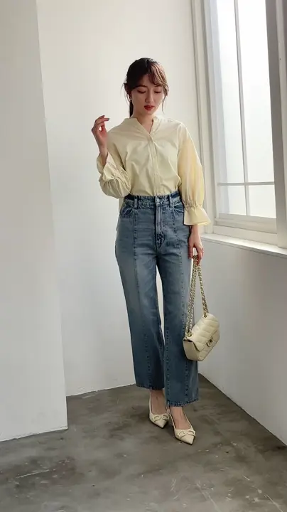 ステッチデザインストレートデニム - 12Twelve Agenda(トゥエルブ