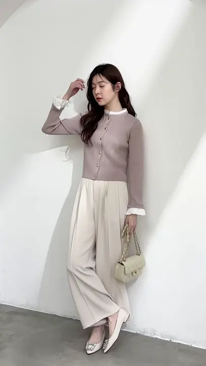SALE】フリルドッキングニットカーディガン - 12Twelve Agenda