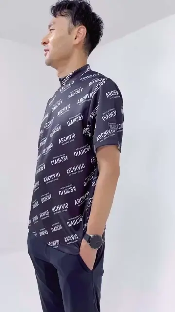 メンズ】吸水速乾総ロゴ柄半袖プルオーバー|アルチビオ-アウトレット