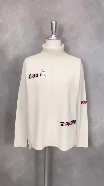 カシミヤ100％ロゴタートルニット|スタジオピッコーネ - ゴルフウェア