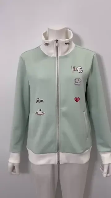 ワッペン付ジップブルゾン|ピッコーネクラブ - ゴルフウェアや婦人服通販