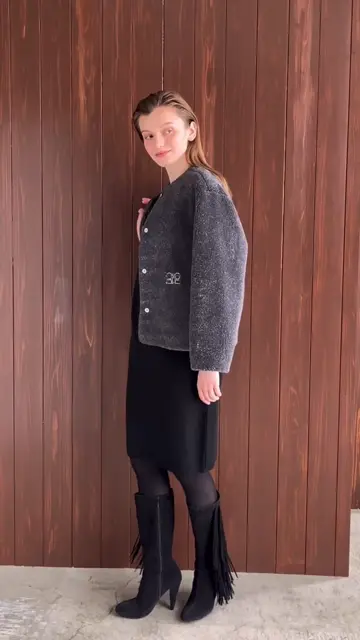 BIKI JAPAN ジャケット イタリア製 ウールジャケット レディース 美品 BIKI JAPAN ジャケット イタリア製 ウールジャケット レディース