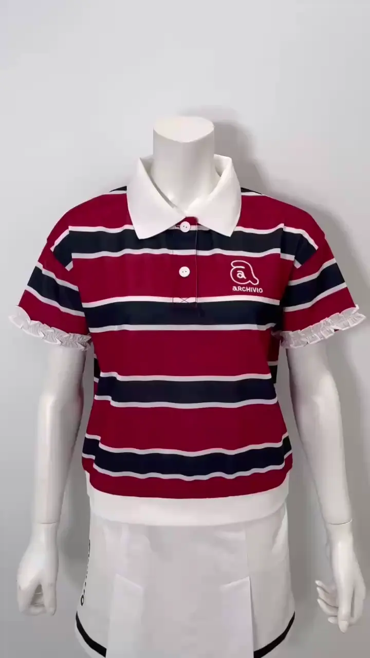 袖フリルマルチポロシャツ|アルチビオ - ゴルフウェアや婦人服通販