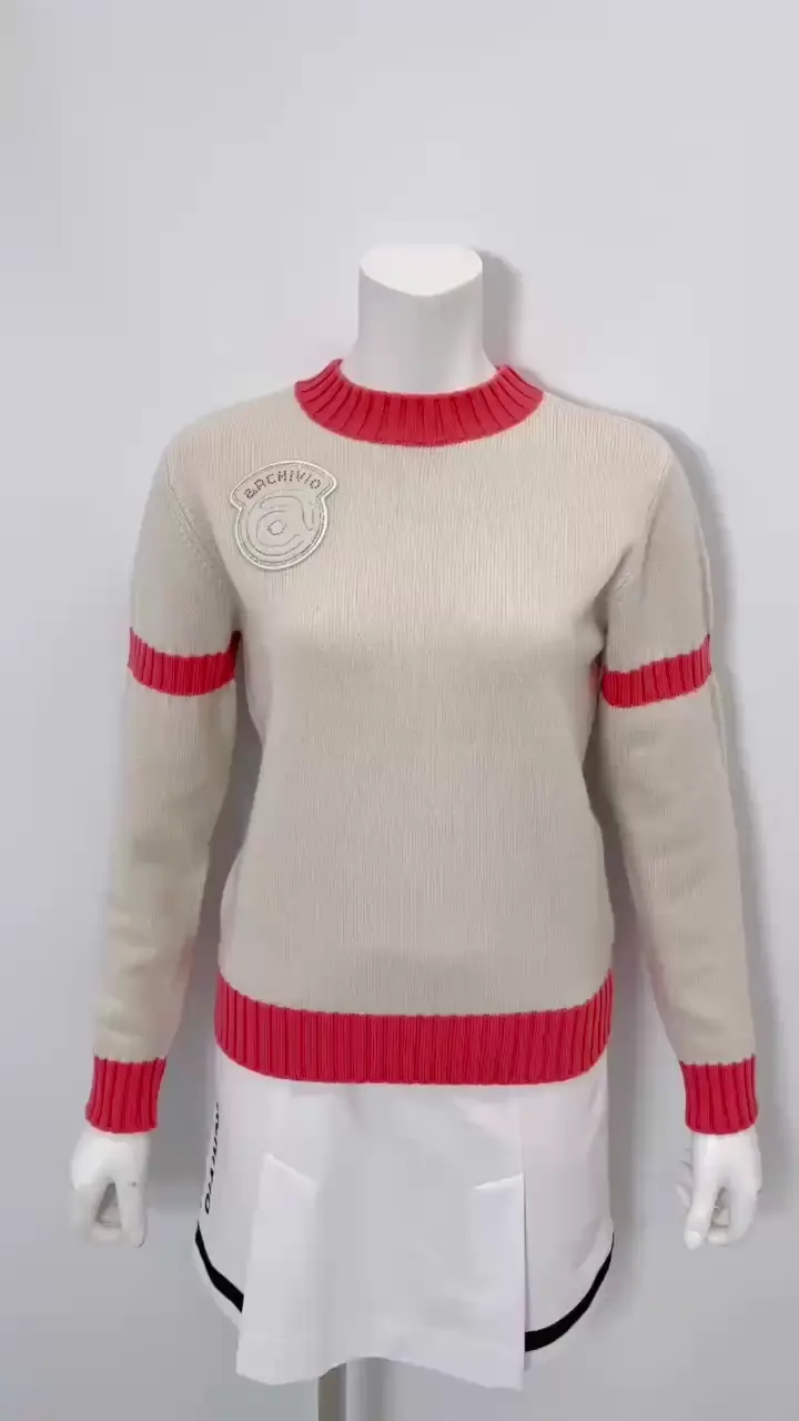 カシミヤ100％バックロゴニット|アルチビオ - ゴルフウェアや婦人服通販