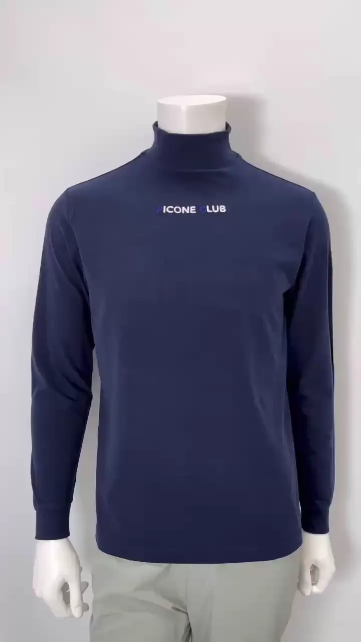 メンズ】ロゴ刺繍起毛ハイネックプルオーバー|ピッコーネクラブ