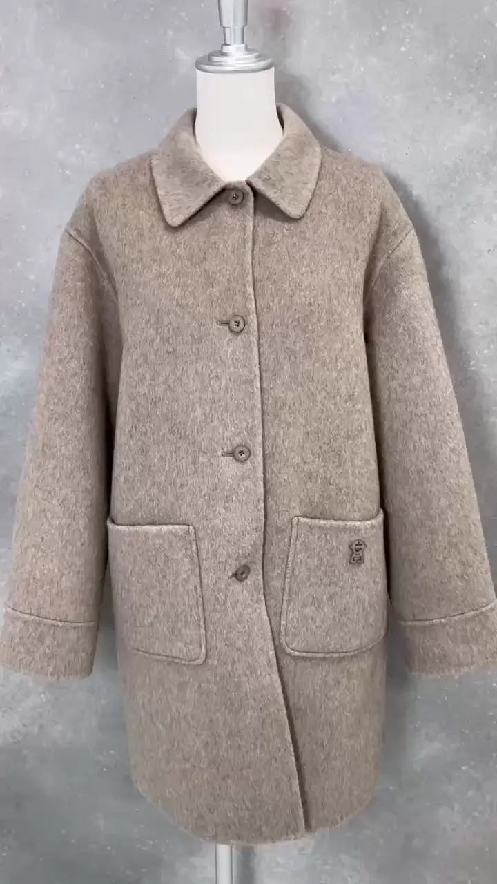 ウール混ミドル丈リバーコート|スタジオピッコーネ - ゴルフウェアや