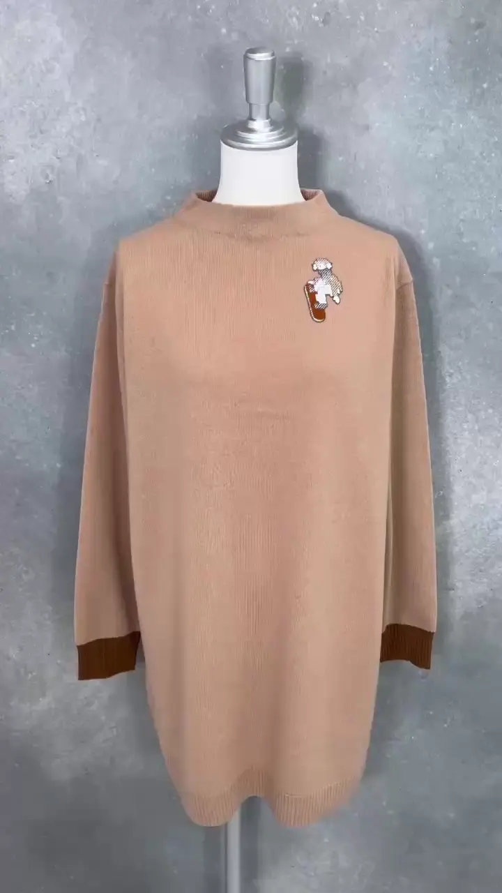 ウール100％ニットチュニック|スタジオピッコーネ - ゴルフウェアや