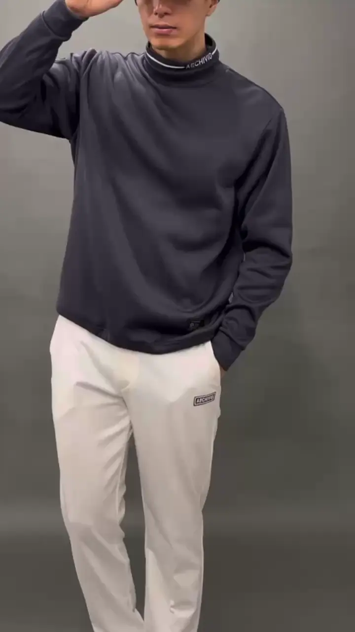 メンズ】裏起毛ボトルネックプルオーバー|アルチビオ - ゴルフウェアや