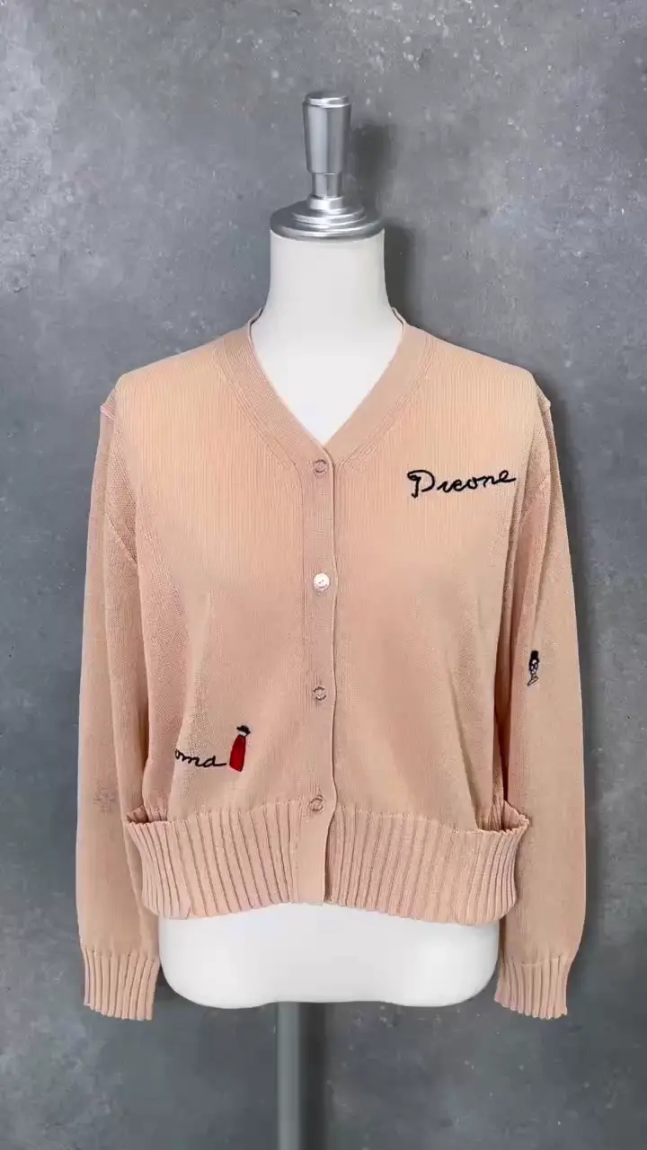 刺繍ニットカーディガン|スタジオピッコーネ - ゴルフウェアや婦人服通販