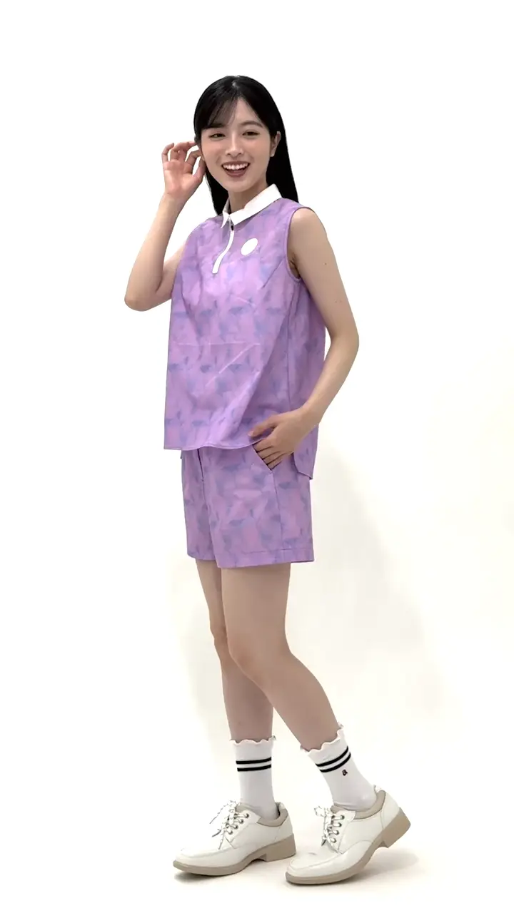 プリズム柄撥水ノースリプルオーバー|アルチビオ - ゴルフウェアや婦人