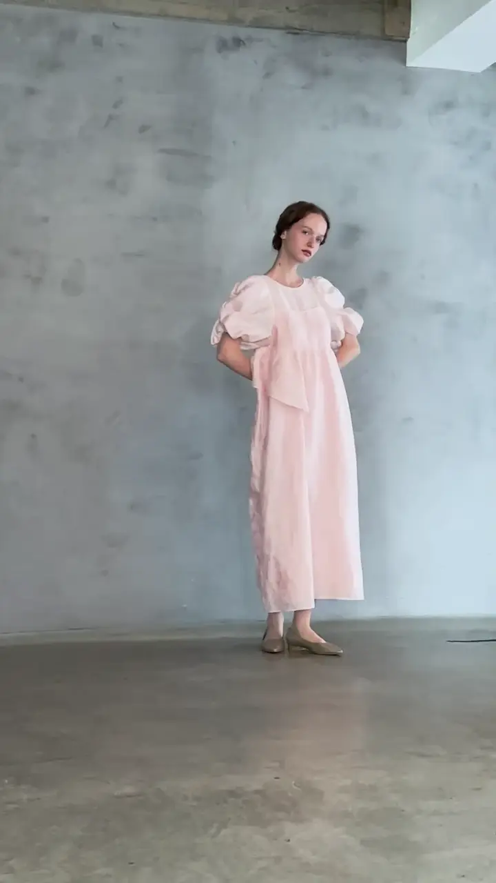 【ANDRÉSD】bubble sleeve jacquard dress bubble sleeve jacquard dress | DRESS,DRESS | ROOM903 online