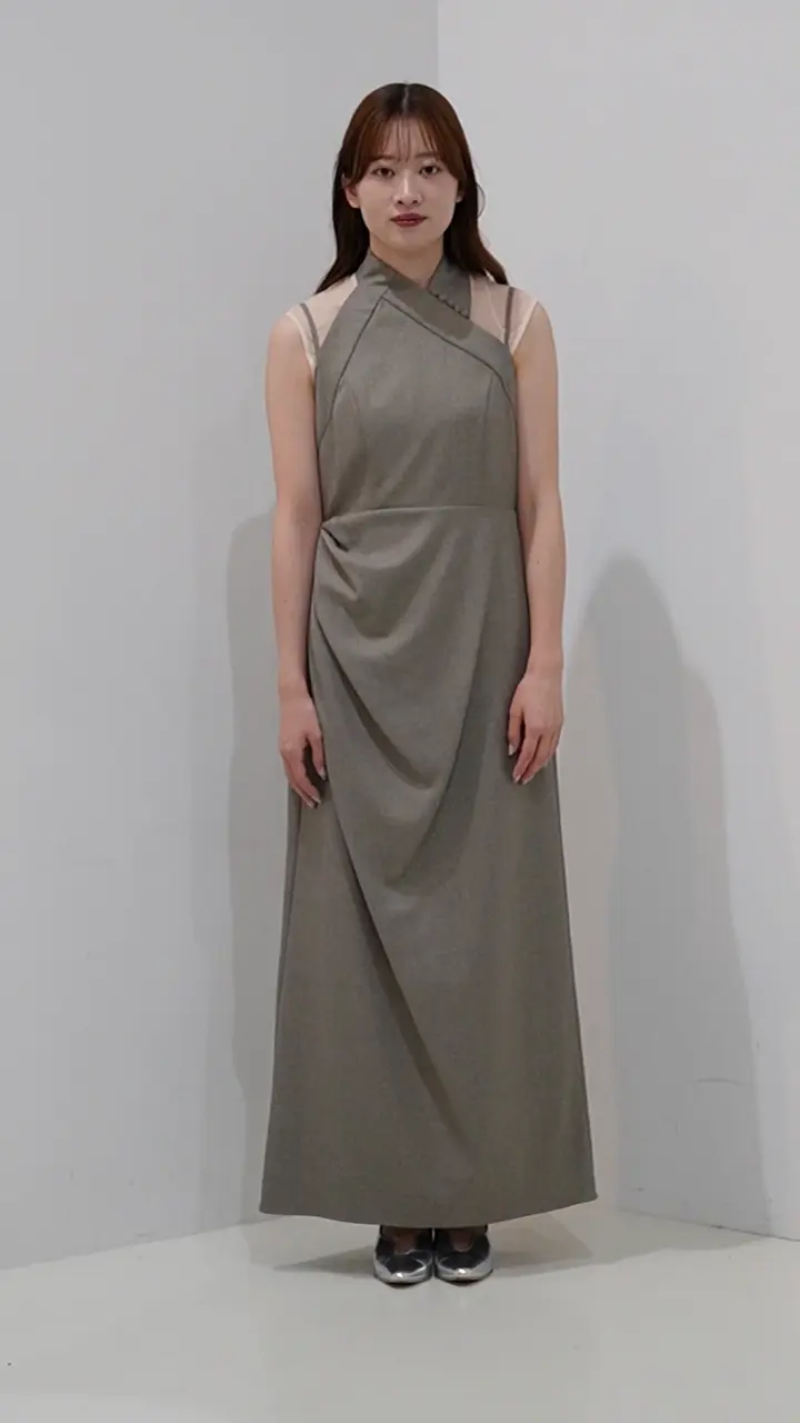 Melange cami drape dress | DRESS,DRESS | ROOM903 online