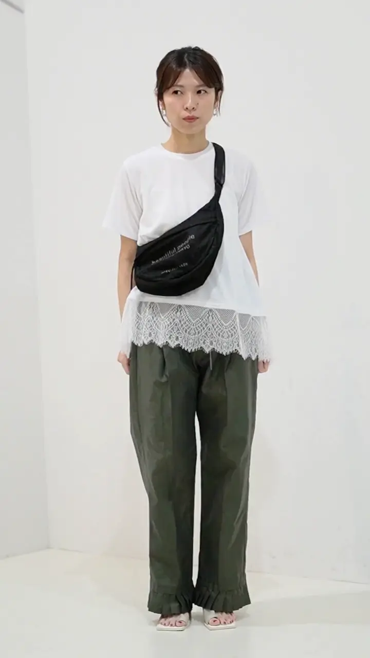 裾レース半袖トップス | TOPS,Tシャツ／カットソー | ROOM903 online