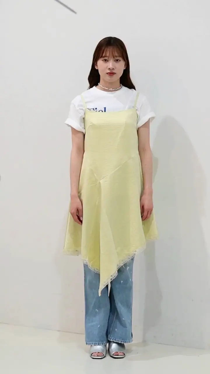 アシメレースキャミワンピース | TOPS,キャミソール／タンクトップ