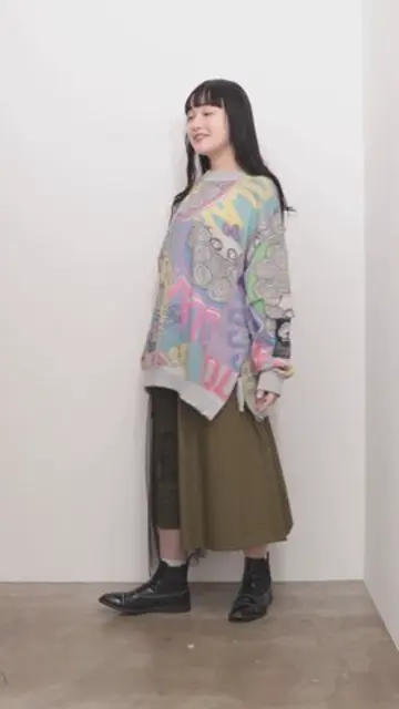 143770：POPなスカラー柄裏毛プルオーバーの通販-ScoLar