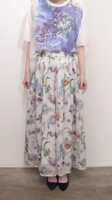 552256：花柄シャイニーシアーパンツの通販-ScoLar