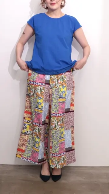 カラフルチェック柄キュロットパンツパッチワーク 楽天市場】キュロット パンツ（スタイル（パンツ）パッチワーク