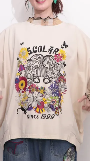 153630：花柄スカラーちゃんプルオーバーの通販-ScoLar