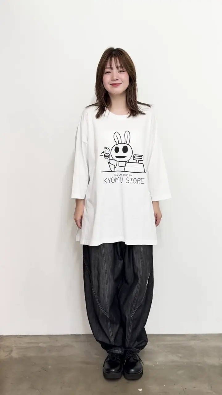 りいや 353111:虚無ストアでお買い物柄 Tシャツの通販-ScoLar