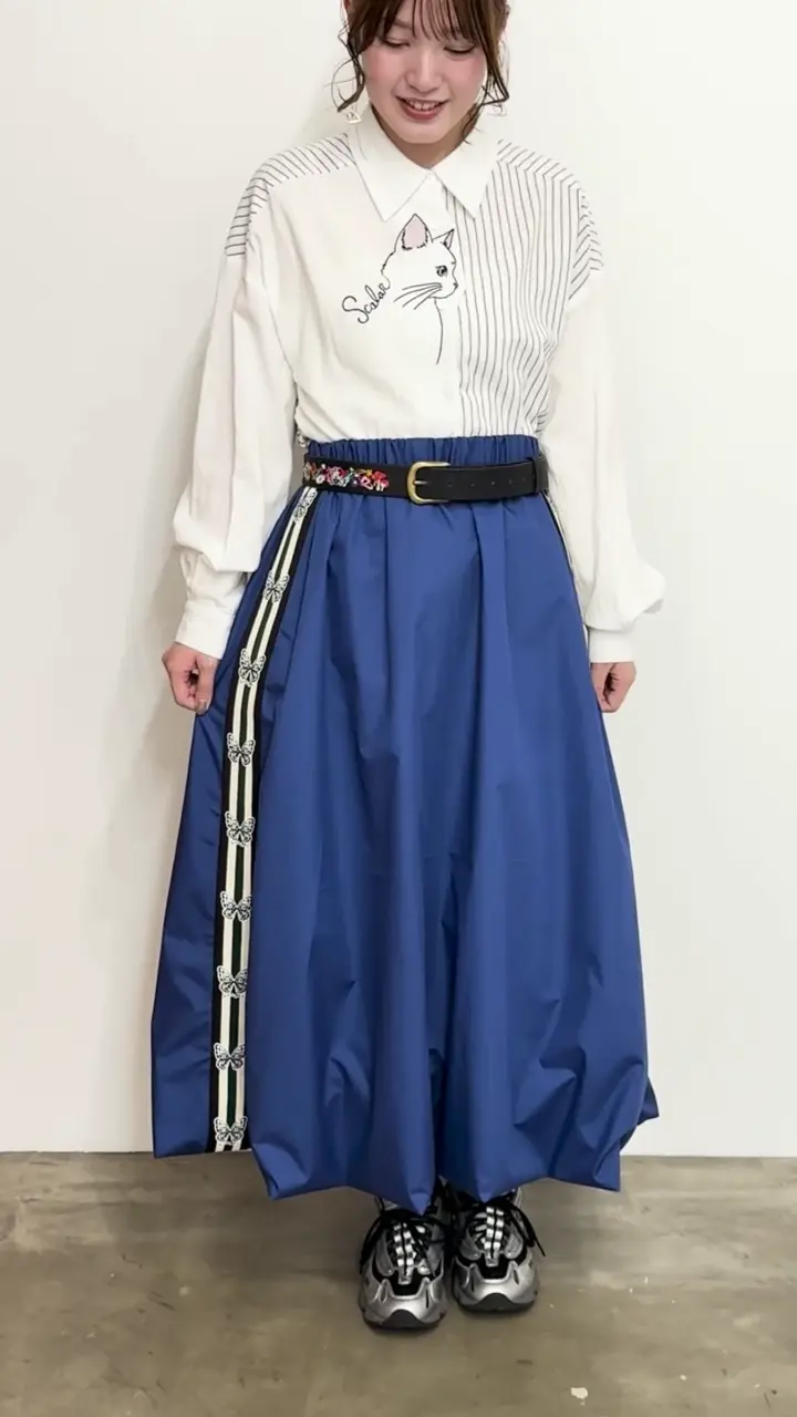 153636：蝶ラインテープバルーンスカートの通販-ScoLar