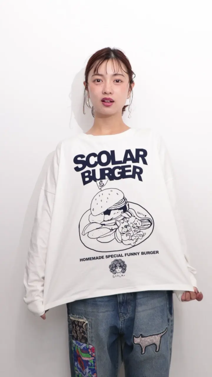 (ガーデン・シャドー絵) ヤン・パーカー ビューティフルシャドークリーチャー｜ポンチビッグシルエットジップ