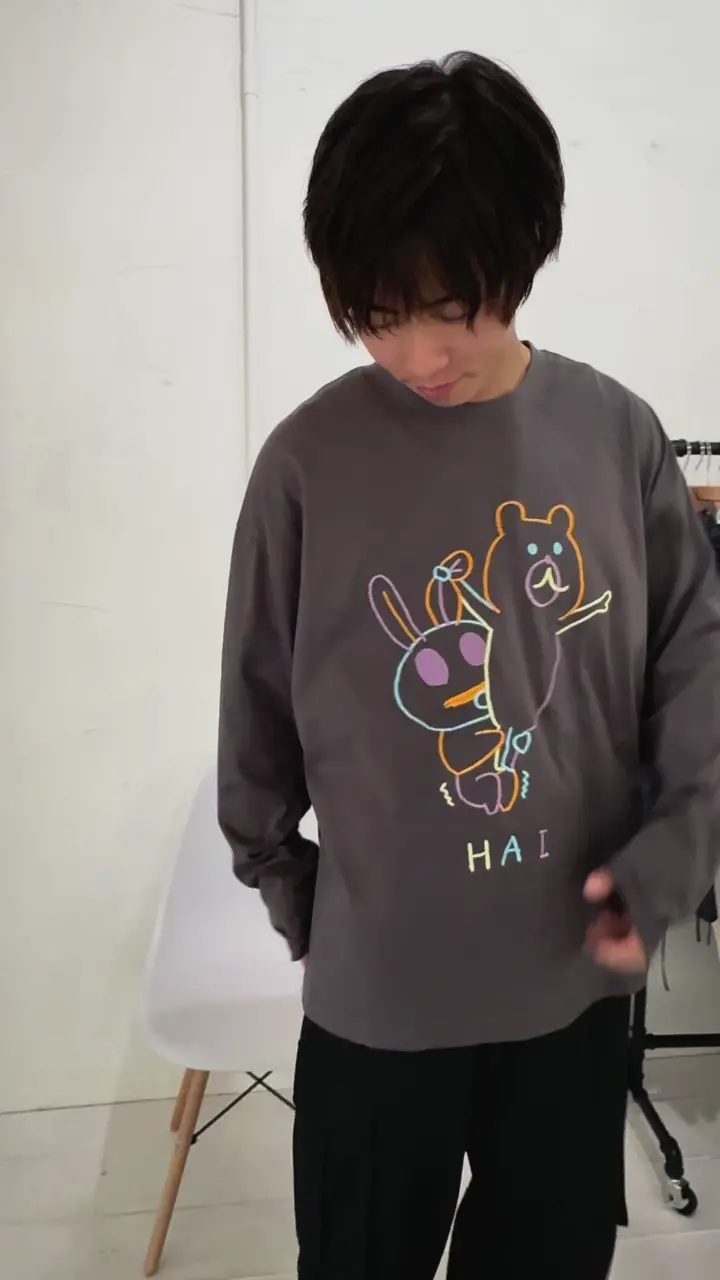 353121：組体操クマうさぎ刺繍プルオーバーの通販-ScoLar