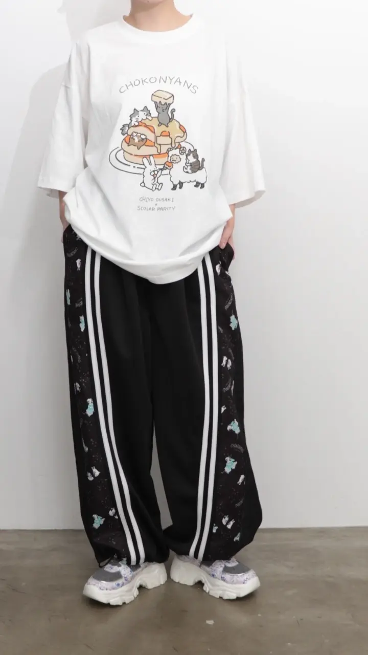 361109：桜咲千依さんコラボ第5弾 ちょこにゃんず ジャージ×デニム切替