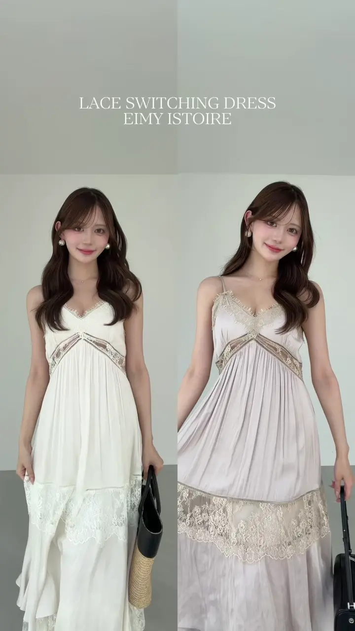 ✨新品✨2026 エイミーイストワール　LACE SWITCHING DRESS LACE SWITCHING DRESS