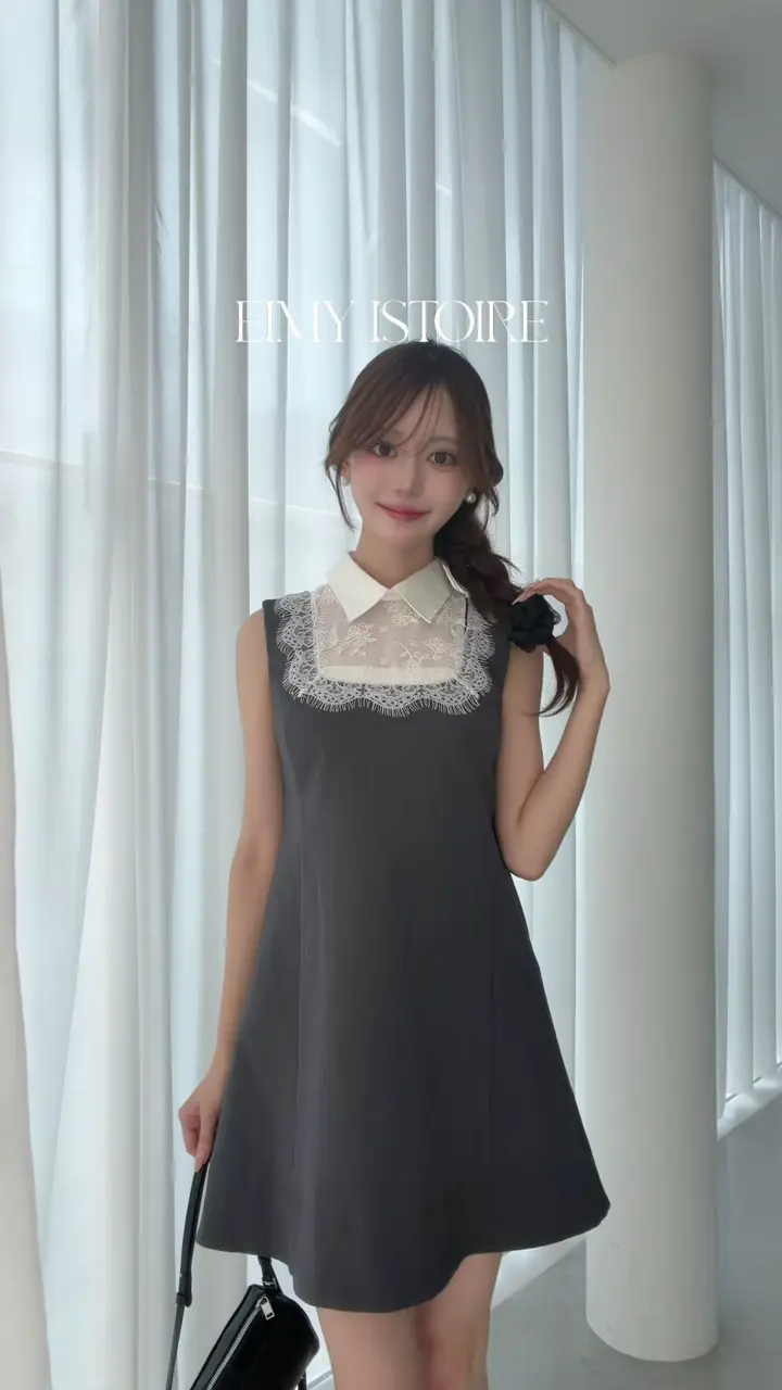 LACE SWITCHING DRESS