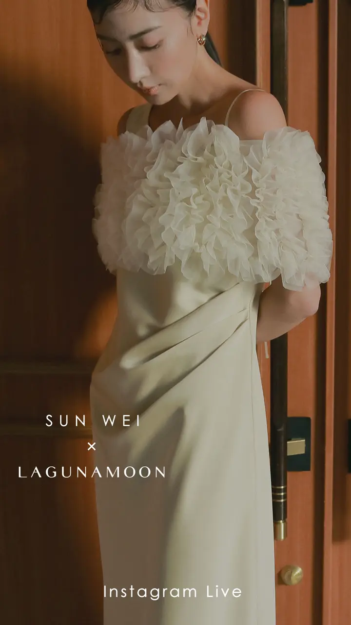 LAGUNAMOON 【ソンイさんコラボ】LADYチュールショールキャミドレス ソンイさんコラボ】LADYチュールショールキャミドレス｜ラグナムーン