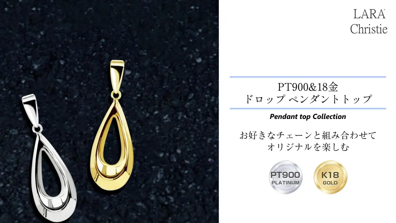ネックレストップ ペンダントトップ ドロップ しずく レディース